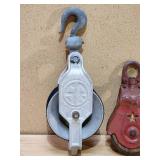 (2) Vintage Pulleys
