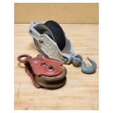 (2) Vintage Pulleys