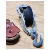(2) Vintage Pulleys