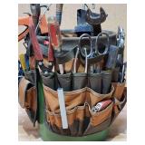 Tool Bucket with Assorted Hand Tools