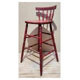 Vintage Red Stool