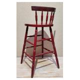 Vintage Red Stool