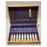 11 Pc. Mifer Professional Woodworking Chisel Set with Case