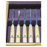 11 Pc. Mifer Professional Woodworking Chisel Set with Case