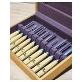 11 Pc. Mifer Professional Woodworking Chisel Set with Case