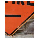 Orange Construction Sign