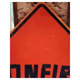 Orange Construction Sign