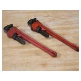 (2) Assorted Pipe Wrenches
