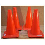 (4) Orange Construction Cones