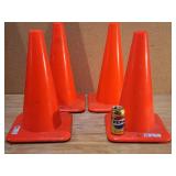 (4) Orange Construction Cones