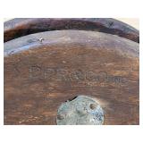 (3) Vintage Wooden Pulleys