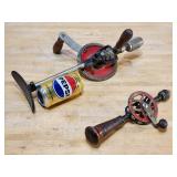 (2) Vintage Hand Drills