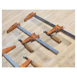 (4) Woodworking Clamps