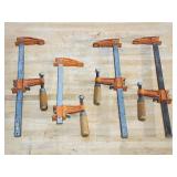 (4) Woodworking Clamps