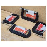 (4) Bessey C-Clamps