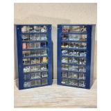 (2) Hardware Storage Bins with Contents