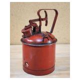 Red Vintage Oil Safety Can