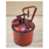 Red Vintage Oil Safety Can