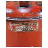 Red Vintage Oil Safety Can