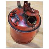 Red Vintage Oil Safety Can