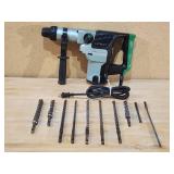 Hitachi Electric Hammer Drill with Bits