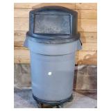 Rolling Shop Garbage Can