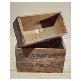(2) Vintage Winchester Wooden Ammo Crates