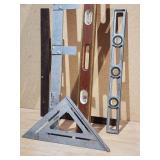 Assorted Carpenters Measuring Accessories