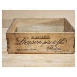 Vintage French Lanson Champagne Wooden Crate