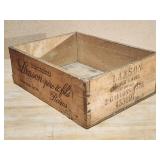 Vintage French Lanson Champagne Wooden Crate
