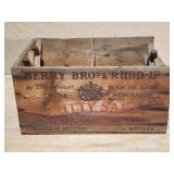 Vintage Cutty Sark Scotch Whiskey Wooden Crate