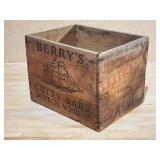 Vintage Cutty Sark Scotch Whiskey Wooden Crate