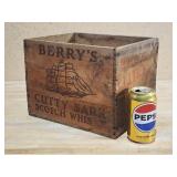 Vintage Cutty Sark Scotch Whiskey Wooden Crate