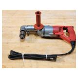Milwaukee Electric Heavy Duty Angle Drill with Bits