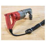 Milwaukee Electric Heavy Duty Angle Drill with Bits