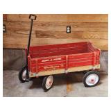 Vintage Wooden Radio Flyer Town & Country Wagon