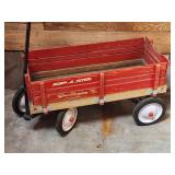Vintage Wooden Radio Flyer Town & Country Wagon