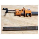 (2) 72" Long Jorgensen Woodworking Clamps