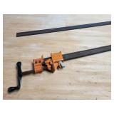 (2) 72" Long Jorgensen Woodworking Clamps