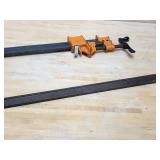 (2) 72" Long Jorgensen Woodworking Clamps