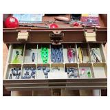 Fishing Tackle Box with Contents