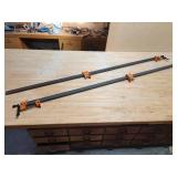(2) 72" Long Jorgensen Woodworking Clamps