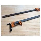 (2) 72" Long Jorgensen Woodworking Clamps