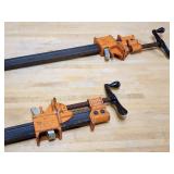 (2) 72" Long Jorgensen Woodworking Clamps