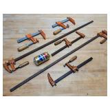 Assorted Woodworking Clamps