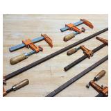 Assorted Woodworking Clamps