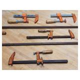 Assorted Woodworking Clamps