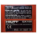 Hilti GX 100 Automatic Gas Actuated Nailing Tool