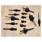 Large Assortment of Hole Saws