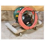Rol-Air 1-1/2 Hp Pancake Air Compressor with Hose on a Rolling Base